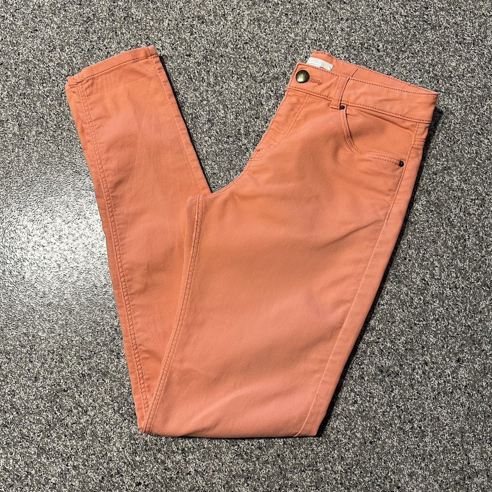H&M Pants Womens 6 26x29 Mid Rise Skinny‎ Peach Stretch Jegging